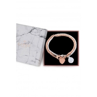 Lipsy 2-Tone Diamond Cut Locket Set - Gift Boxed