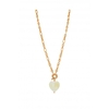Lipsy Gold Chain Pearl Heart Necklace