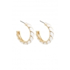 Lipsy Gold Chain Wrapped Enamel Earrings