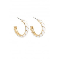 Lipsy Gold Chain Wrapped Enamel Earrings