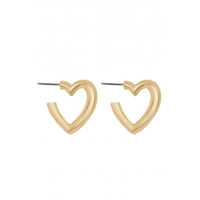Lipsy Gold Heart Earrings