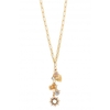 Lipsy Gold Multi Starburst Cluster Necklace
