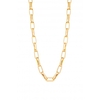 Lipsy Gold Paper Link Chain Necklace