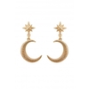 Lipsy Gold Satin Celestial Earrings