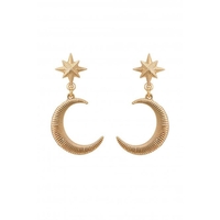 Lipsy Gold Satin Celestial Earrings