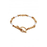 Lipsy Gold Two Tone Enamel Chain Bracelet