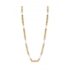 Lipsy Gold Two Tone Enamel Chain Necklace
