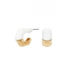 Lipsy Gold Two Tone Enamel Earrings