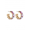 Lipsy Multi Colour Cushion Hoop Earrings