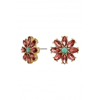 Lipsy Pink Floral Stud Earrings