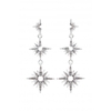 Lipsy Silver Celestial Drop Earrings