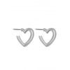 Lipsy Silver Heart Earrings