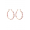Lipsy Silver Marquese Stone Detail Hoop Earrings