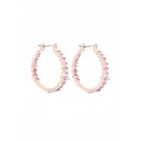 Lipsy Silver Marquese Stone Detail Hoop Earrings