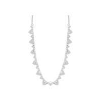 Lipsy Silver Polished Heart Short Necklace