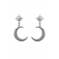 Lipsy Silver Satin Celestial Earrings