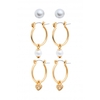 Lipsy Vintage Charm Earrings - Pack of 3