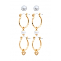 Lipsy Vintage Charm Earrings - Pack of 3