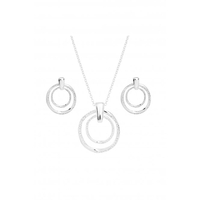Long Pendant With Crystal Set - New Honest