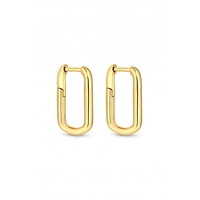 Mini Gold Square Hoop Earrings