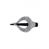Mood Black Crystal Donut Hair Clip