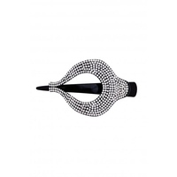 Mood Black Crystal Donut Hair Clip