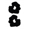 Mood Black Sparkle Hair Scrunchie - Pack of 2