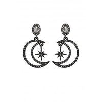 Mood Celestial Crescent Drop Earrings