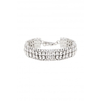 Mood Crystal Rhodium Plate Crystal Bracelet