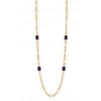 Mood Gold Chain And Enamel Station Rope Necklace