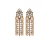 Mood Gold Crystal Chain Drop Earrings