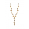 Mood Gold Crystal Floral Y Drop Necklace
