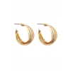 Mood Gold Large Open Twist Hoop Earrings