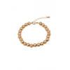 Mood Gold Plated Bead Sand Blast Bracelet
