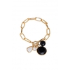 Mood Gold Plated Charmed Bracelet