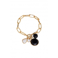Mood Gold Plated Charmed Bracelet