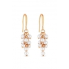 Mood Gold Plated Cluster Pearl Drop Earrings