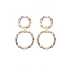 Mood Gold Plated Crystal Baguette Stones Earrings