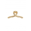 Mood Gold Plated Crystal Statement Twist Bulldog Hair Clip