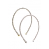 Mood Gold Plated Diamante Tube Headband - Pack of 2