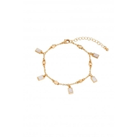Mood Gold Plated Fine Mop Charmed Double Bracelet