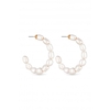 Mood Gold Plated Fresh Water Pearl Baroque Large Earrings