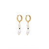 Mood Gold Plated Freshwater Pearl Nugget Drop Earrings