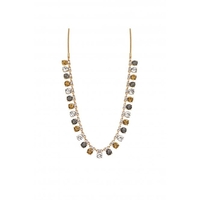 Mood Gold Plated Golden Crytsal Droplet Necklace