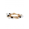 Mood Gold Plated Gothic Charmed T Bar Bracelet