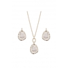 Mood Gold Plated Hammered Polished Long Pendant Necklace