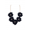 Mood Gold Plated Jet Flower Necklace