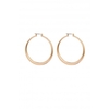 Mood Gold Plated Large Polished Hoop Earrings