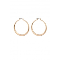 Mood Gold Plated Large Polished Hoop Earrings