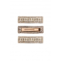 Mood Gold Plated Mini Dia Hair Clips - Pack of 3